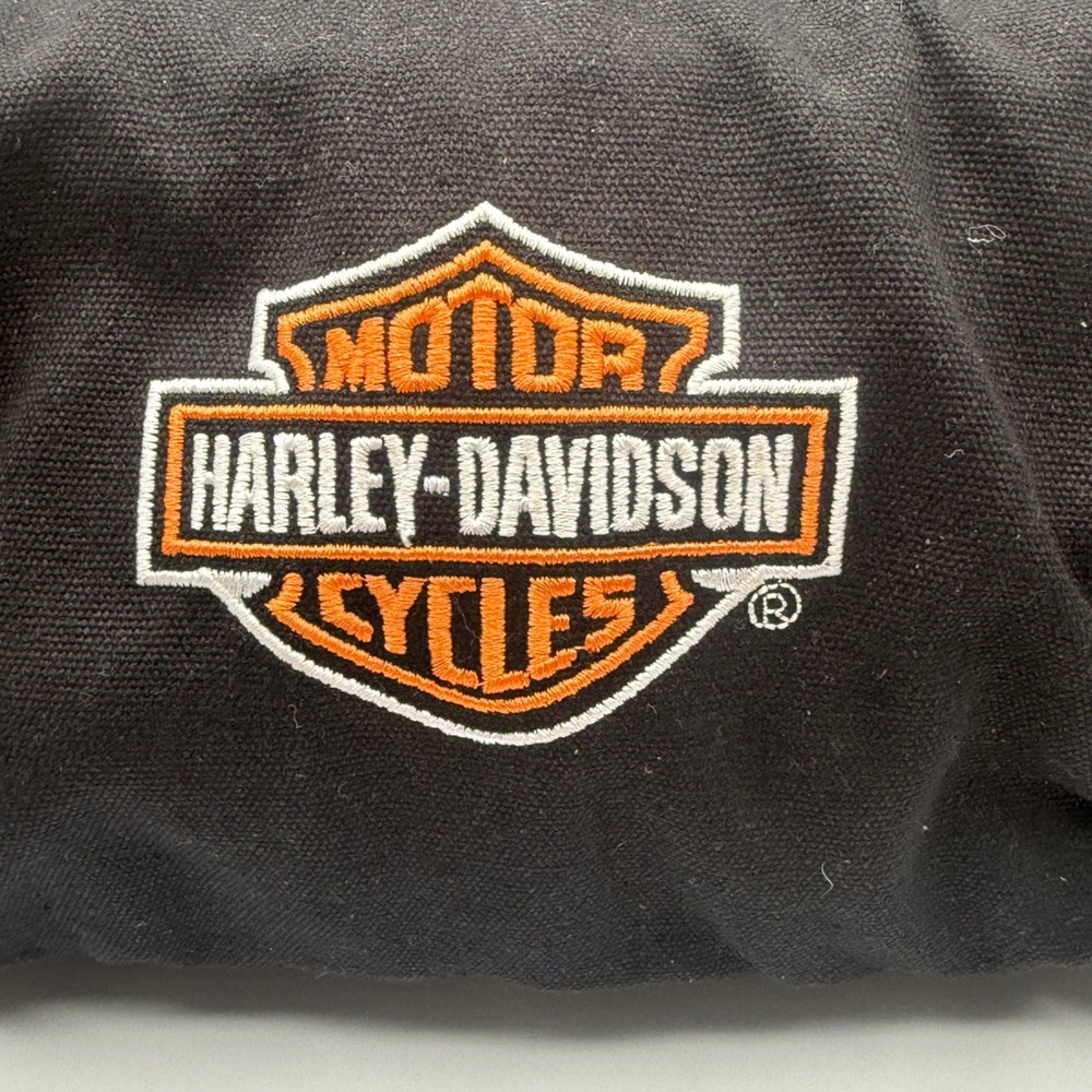 Harley-Davidson Tool Bag Unisex OS Black Good Roll-Up Canvas Organizer Pouch - Picture 2 of 7